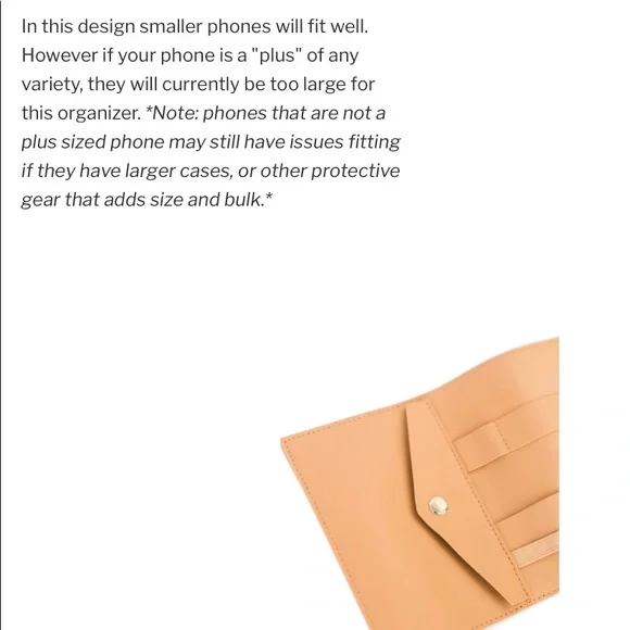 Glass Ladder And Co Katherine Vegan Leather Tech Organizer Roll - Picture 10 of 13